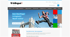 Desktop Screenshot of inlingua-augsburg.de